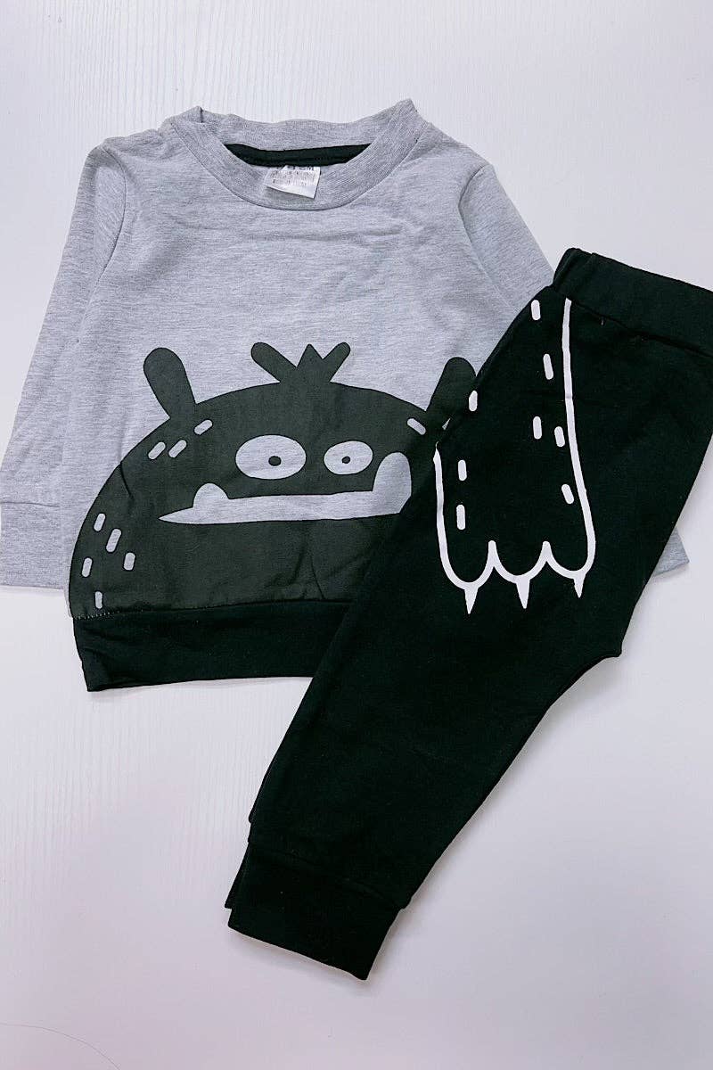 MONSTER PRINTED BABY SET