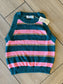 Pink Stripe Sweater Tank