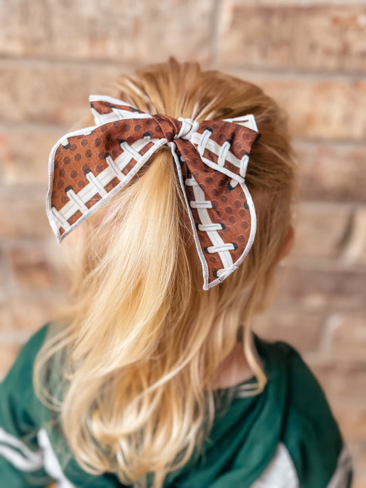 Football Serged Cotton Bow