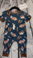 Navy Boy Bunny Romper